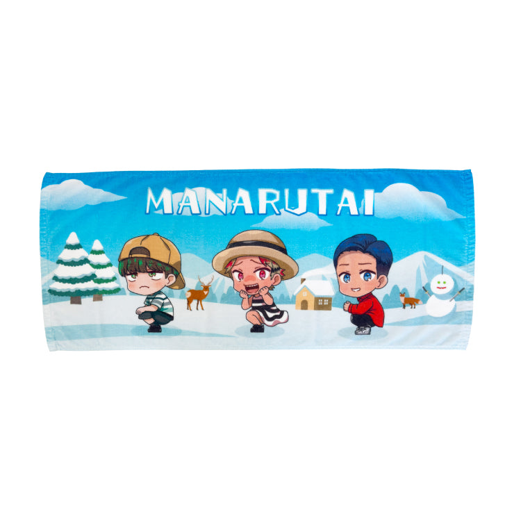 【マナル隊】おすわりマナル フェイスタオル