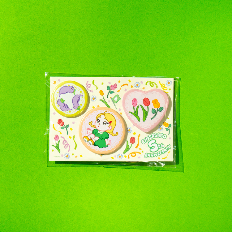 【ちささこ】缶バッチセット