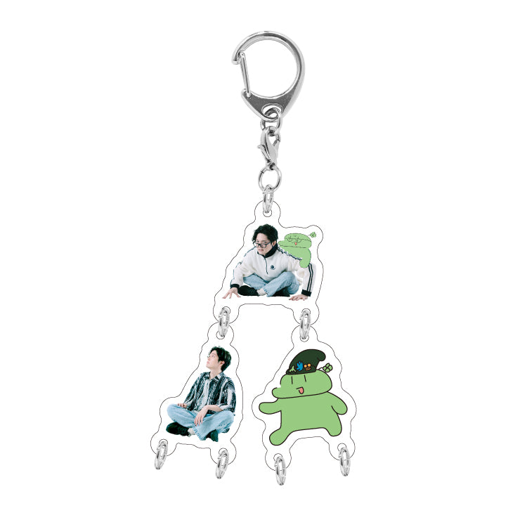 【のばまんゲームス】超ダブル連結連結アクリルキーホルダー(のばまん)