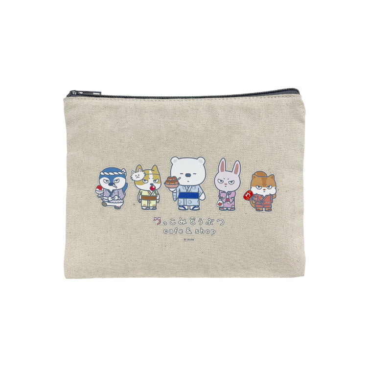 【つっこみどうぶつ cafe&shop】キャンバスポーチ