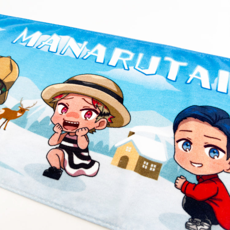 【マナル隊】おすわりマナル フェイスタオル