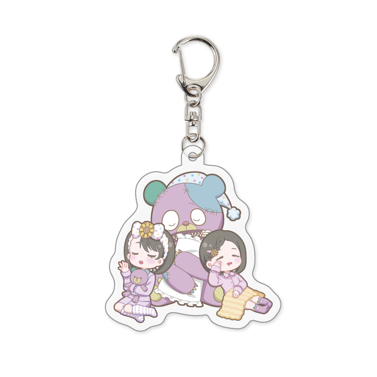 いっしょにおやすみアクリルキーホルダー