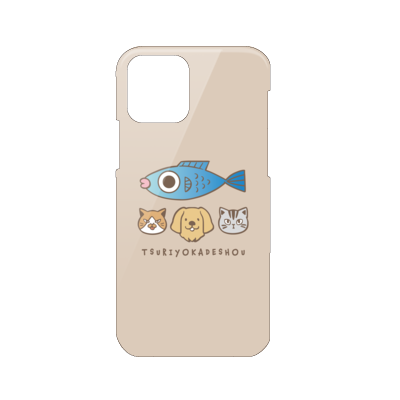 【釣りよかでしょう。】釣りよかくんまりもまるみーケース iPhone 12/12 Pro(ベージュ)