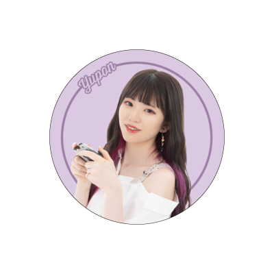 ゆーぽん 缶バッジ(パープル)