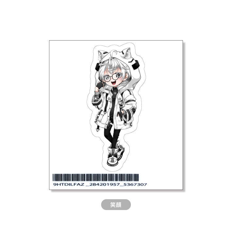 【じんざべす】ステッカー2024(笑顔)