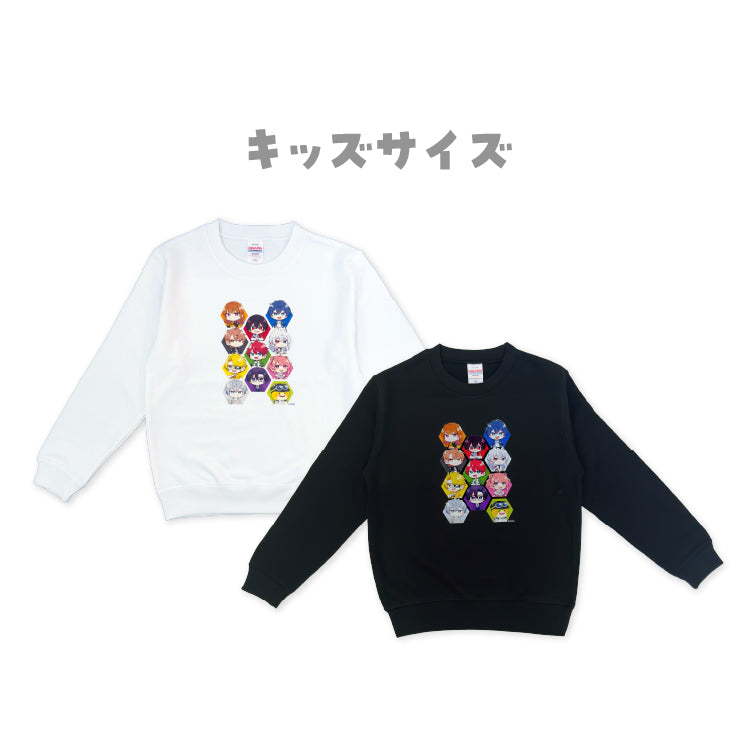 【カラフルピーチ】からぴちコレクション キッズスウェット(ミニキャラ Ver.)