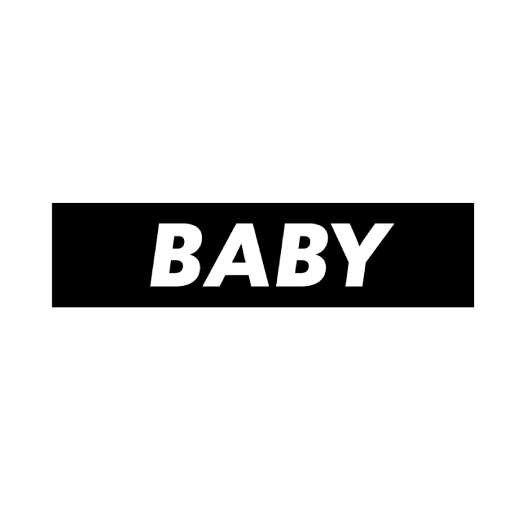 BABY半そでTシャツ BABY BLACK