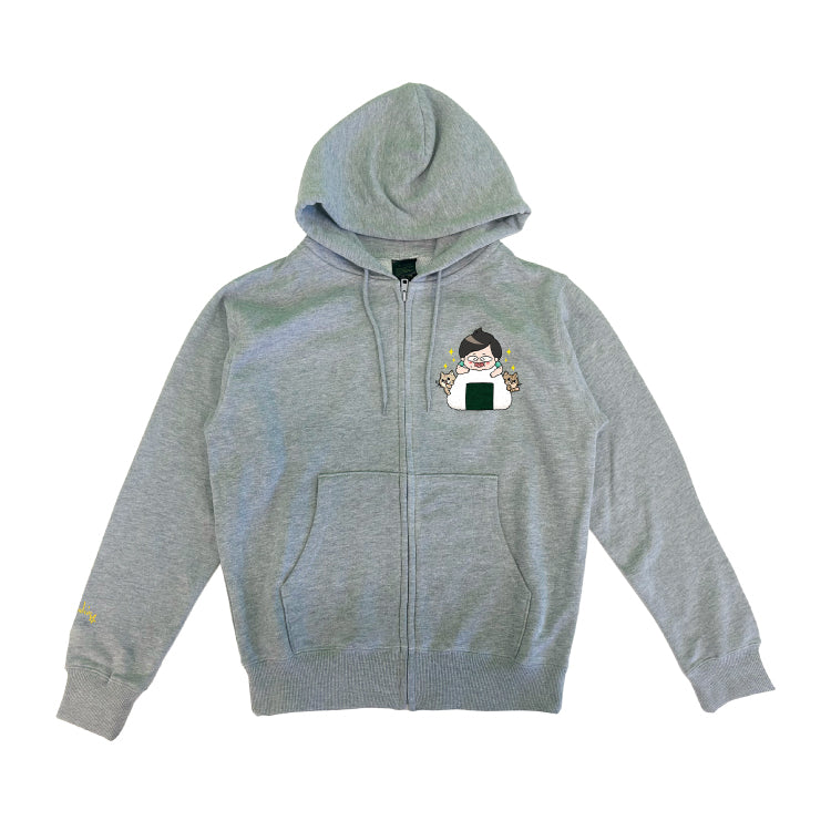 【デカキンイェイぱふジップパーカー(高級海苔おにぎりver.)】おまけ付き