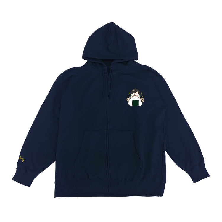 【デカキンイェイぱふジップパーカー(高級海苔おにぎりver.)】おまけ付き