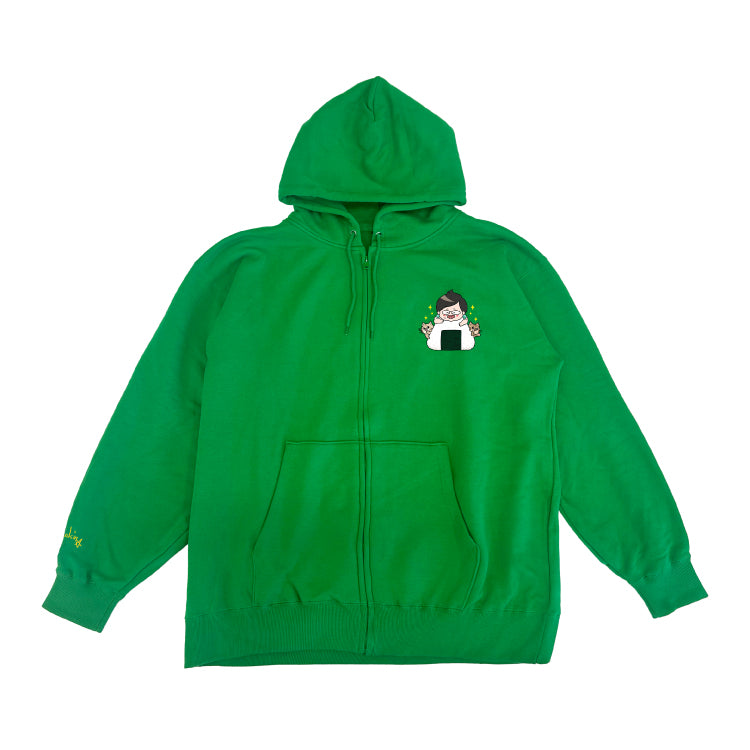 【デカキンイェイぱふジップパーカー(高級海苔おにぎりver.)】おまけ付き