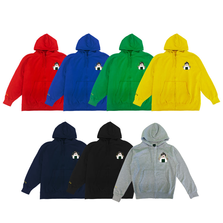 【デカキンイェイぱふジップパーカー(高級海苔おにぎりver.)】おまけ付き