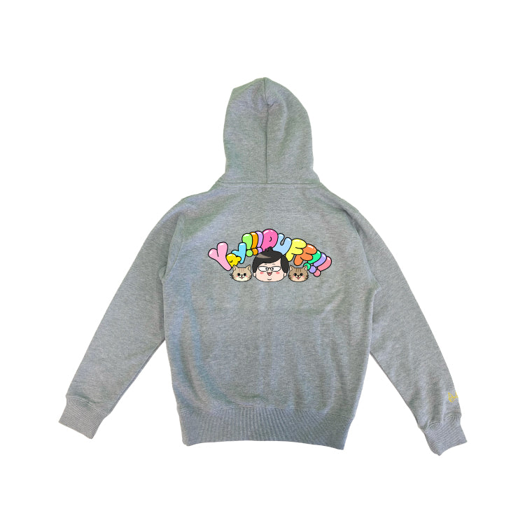 【デカキンイェイぱふジップパーカー(高級海苔おにぎりver.)】おまけ付き(キッズ)