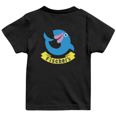【フィッシャーズ】ロゴキッズTシャツ ブルーロゴ(背面)