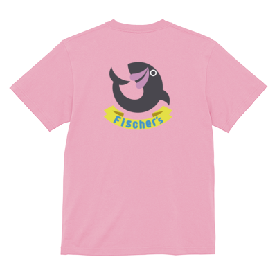 【フィッシャーズ】ロゴTシャツ グレーロゴ(背面)
