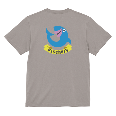 【フィッシャーズ】ロゴTシャツ ブルーロゴ(背面)