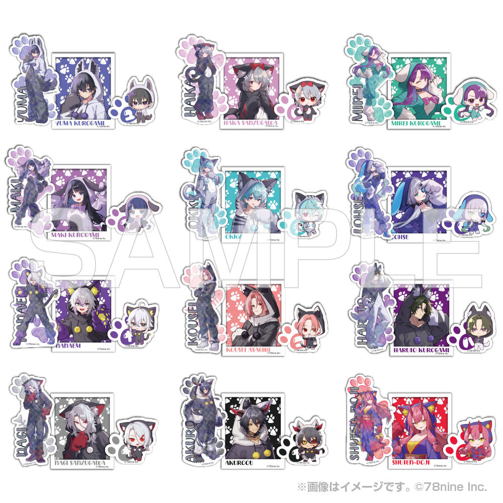 『俺クロ』憑かれた俺と黒神心霊相談所 アニマル着ぐるみ トレーディングステッカー3枚セット(全12種セット)