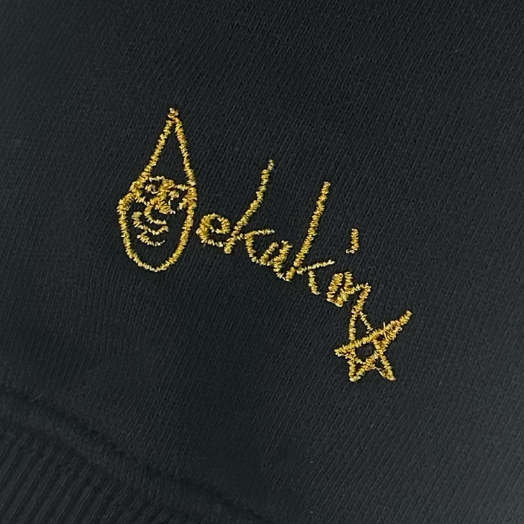 【デカキンイェイぱふジップパーカー(高級海苔おにぎりver.)】おまけ付き(キッズ)