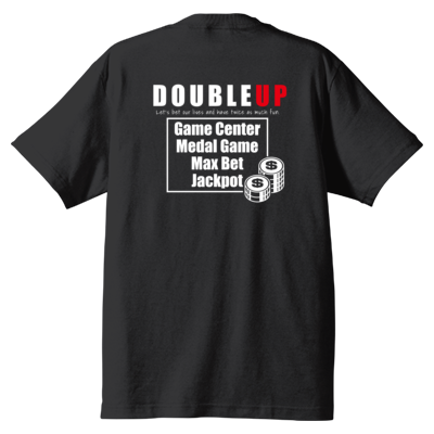 SBS DOUBLE UP 両面Tシャツ(白ロゴ)