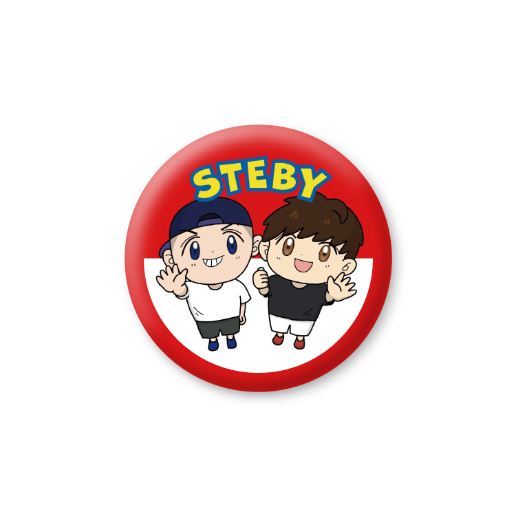 【ステバイ】イラスト缶バッジ 56mm