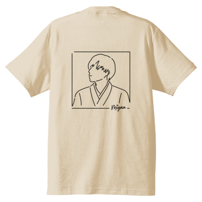 【新作】2021 Miyau バックプリント Tシャツ(ブラックロゴ)