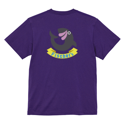 【フィッシャーズ】ロゴTシャツ グレーロゴ(背面)