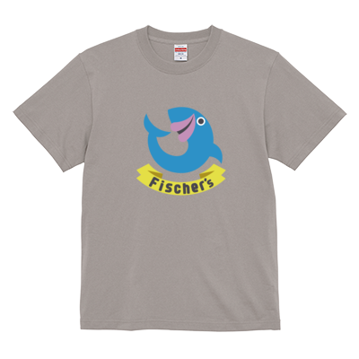 【フィッシャーズ】ロゴTシャツ ブルーロゴ(前面)