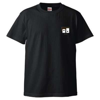 ぷちぷち ワンポイントTシャツ(白ふち)