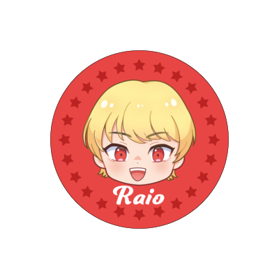 【ジャスティスター】24SM 缶バッジ (らいお)