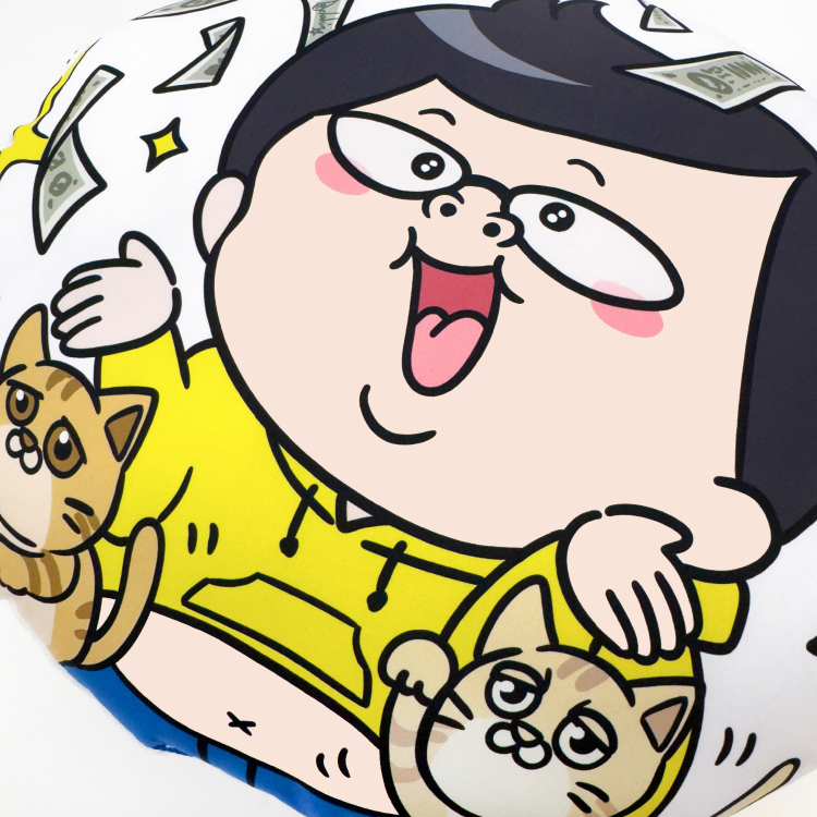 デカキンクッション ステッカー2枚付き
