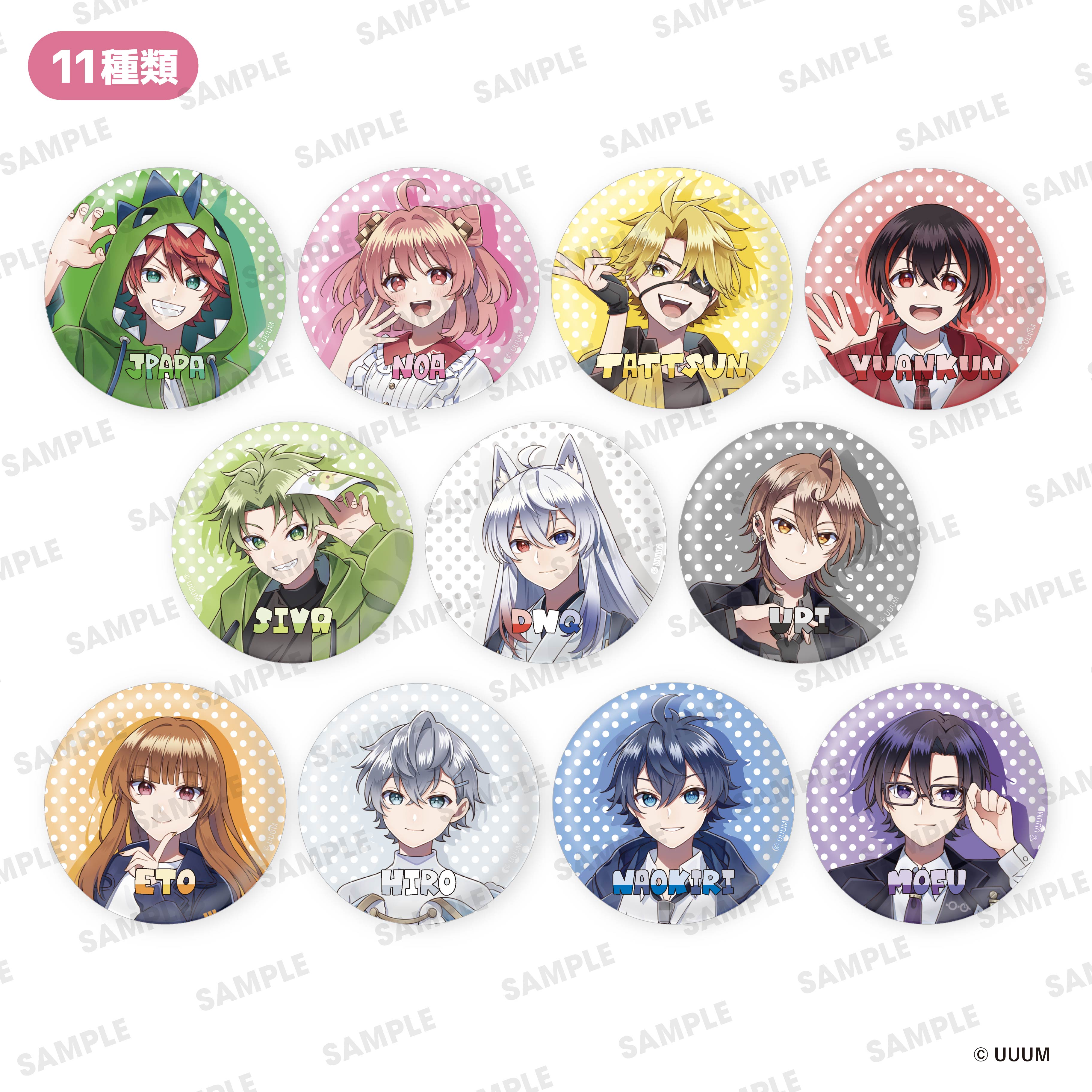 【カラフルピーチ】5周年展 缶バッジ