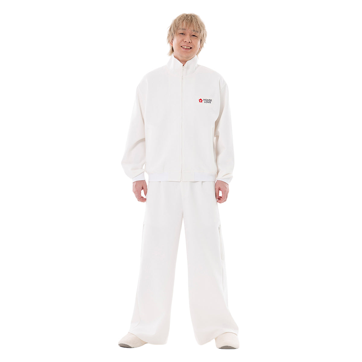 【House Love】Flexible track wide pants