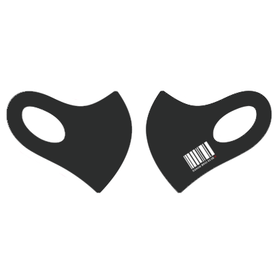 【新作】2021 Miyau マスク Miyau バーコード(ブラック)