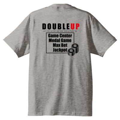 SBS DOUBLE UP 両面Tシャツ(黒ロゴ)