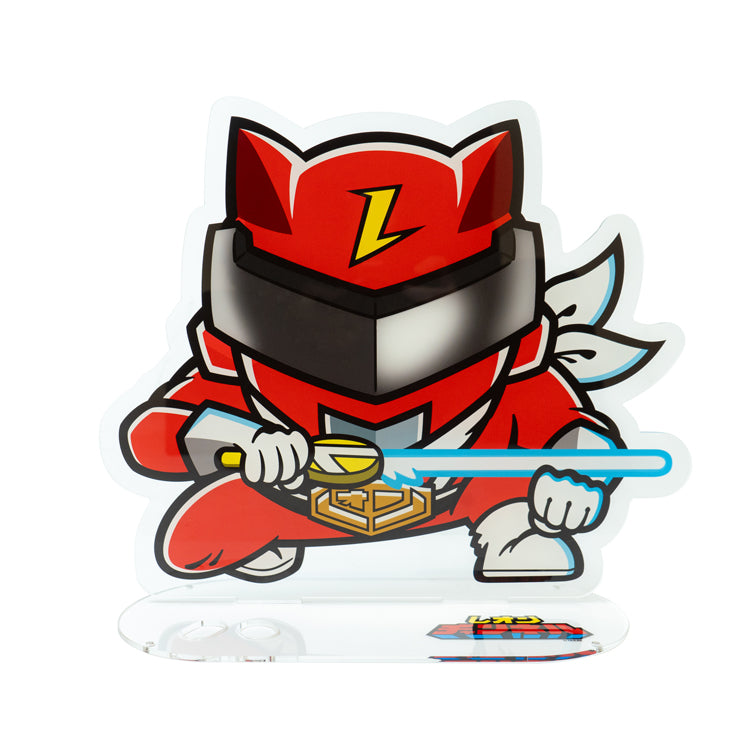 BIG アクリルフィギュア ソフビ & シール収納台座付き レインボータック 48 シール付属