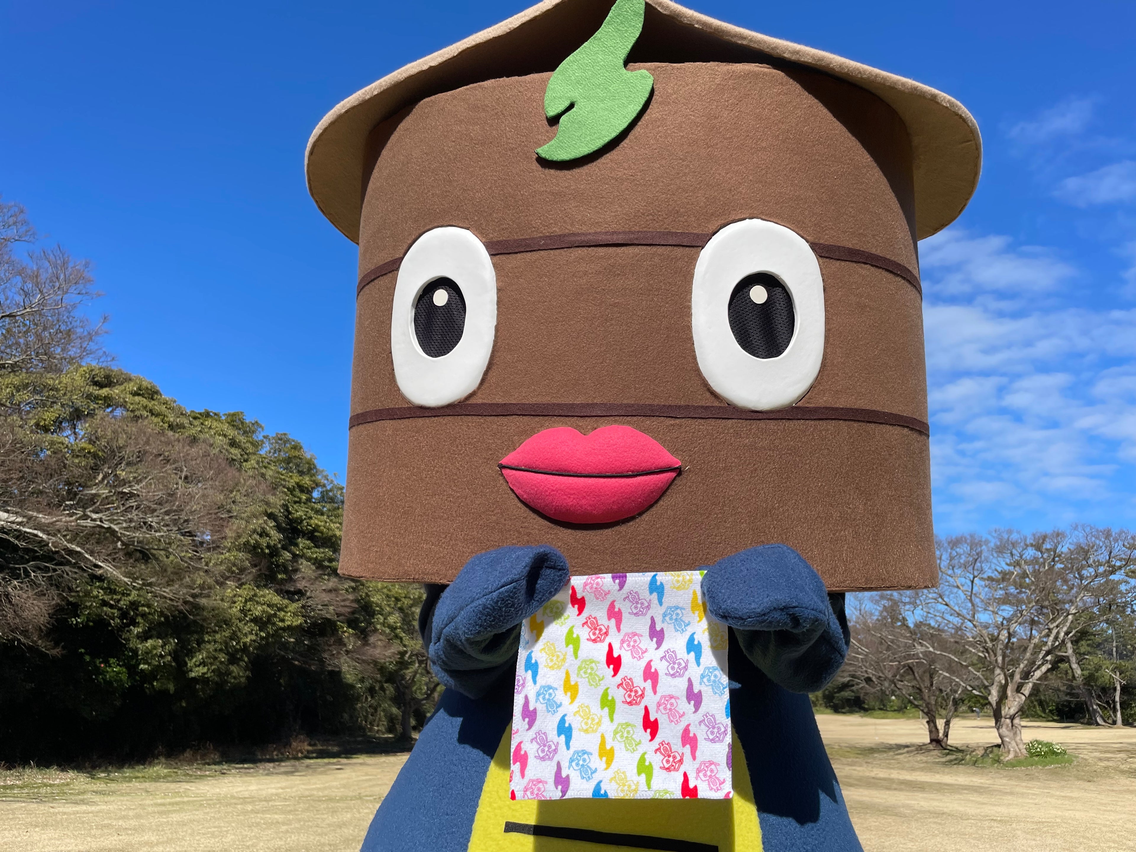 けえ【島育ち】ハンカチ(ガシマくん)