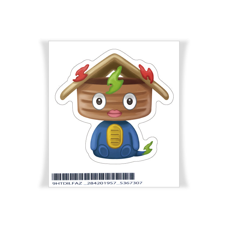 けえ【島育ち】推しステッカー(ガシマくん)