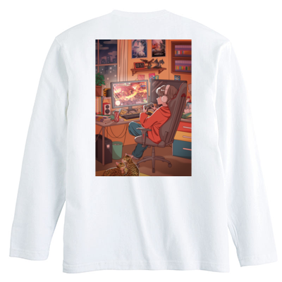 【よしなま】ロングスリーブTシャツ(ホワイト)