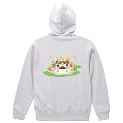 けえ【島育ち】3周年&生誕記念!こだわりパーカー / ホワイト