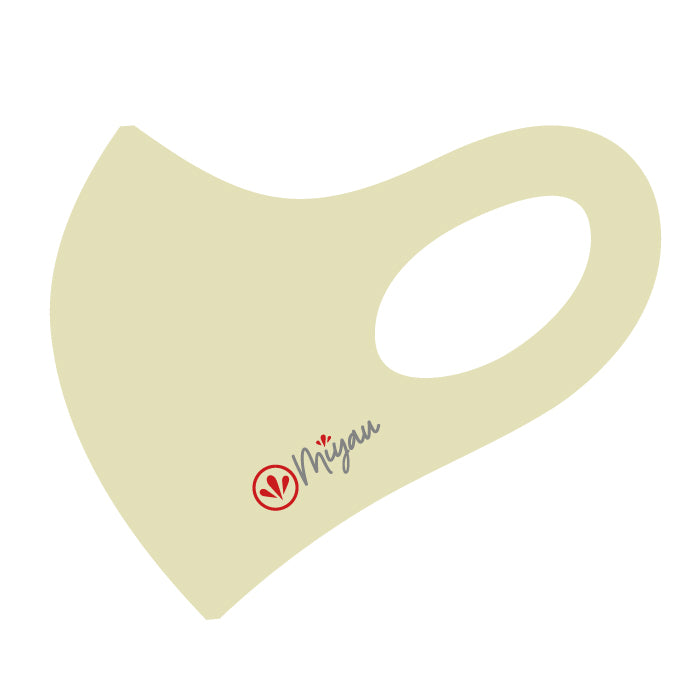 【新作】2021 Miyau マスク Miyau ロゴ(ライトカーキ)