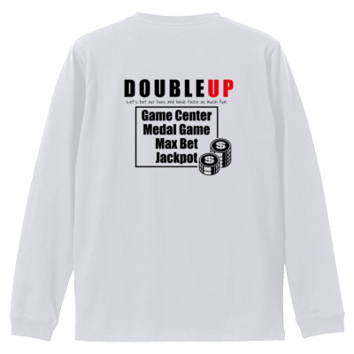 SBS DOUBLE UP 両面ロンT(黒ロゴ)