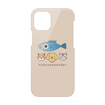 【釣りよかでしょう。】釣りよかくんまりもまるみーケース iPhone12 mini(ベージュ)
