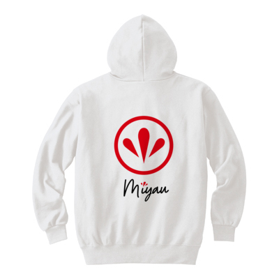 【レース応援グッズ】パーカー(白)