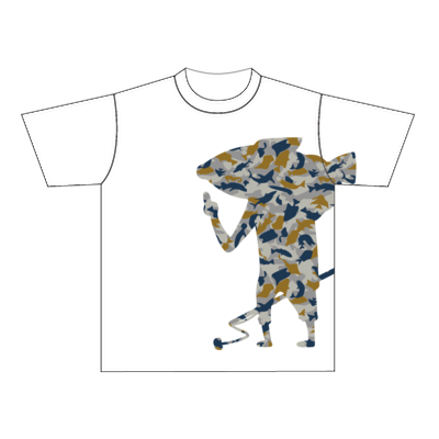 【釣りよかでしょう。】釣りよかくんドライTシャツ(ホワイト)Mサイズ