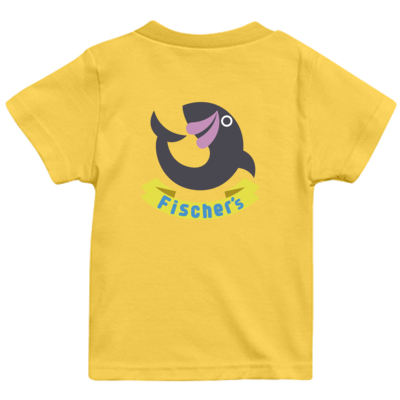 【フィッシャーズ】ロゴキッズTシャツ グレーロゴ(背面)