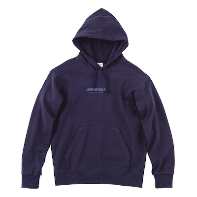 【yurika mul】 Wフードプルパーカー(ネイビー)