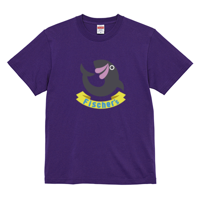 【フィッシャーズ】ロゴTシャツ グレーロゴ(前面)