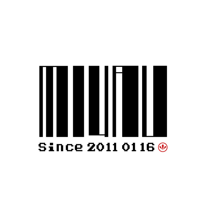 【新作】2021 Miyau マスク Miyau バーコード(ライトグレー)