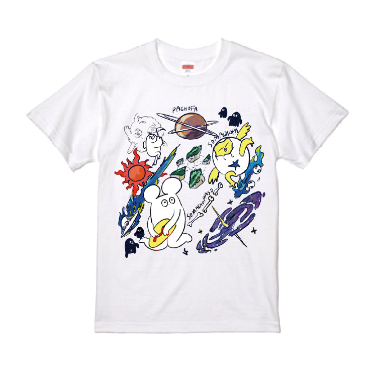 ゲーム10万ダウンロード記念Tシャツ(ホワイト)