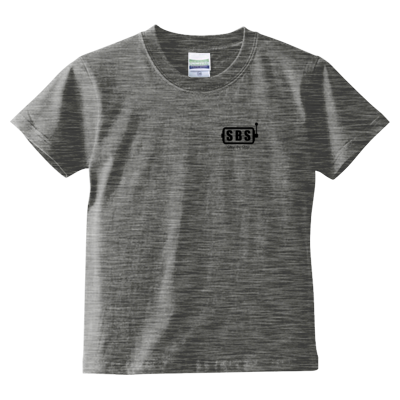 SBS DOUBLE UP 両面キッズTシャツ(黒ロゴ)