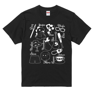 【カラフルピーチ】Tシャツ2023(メンバーモチーフ Ver.)B ブラック